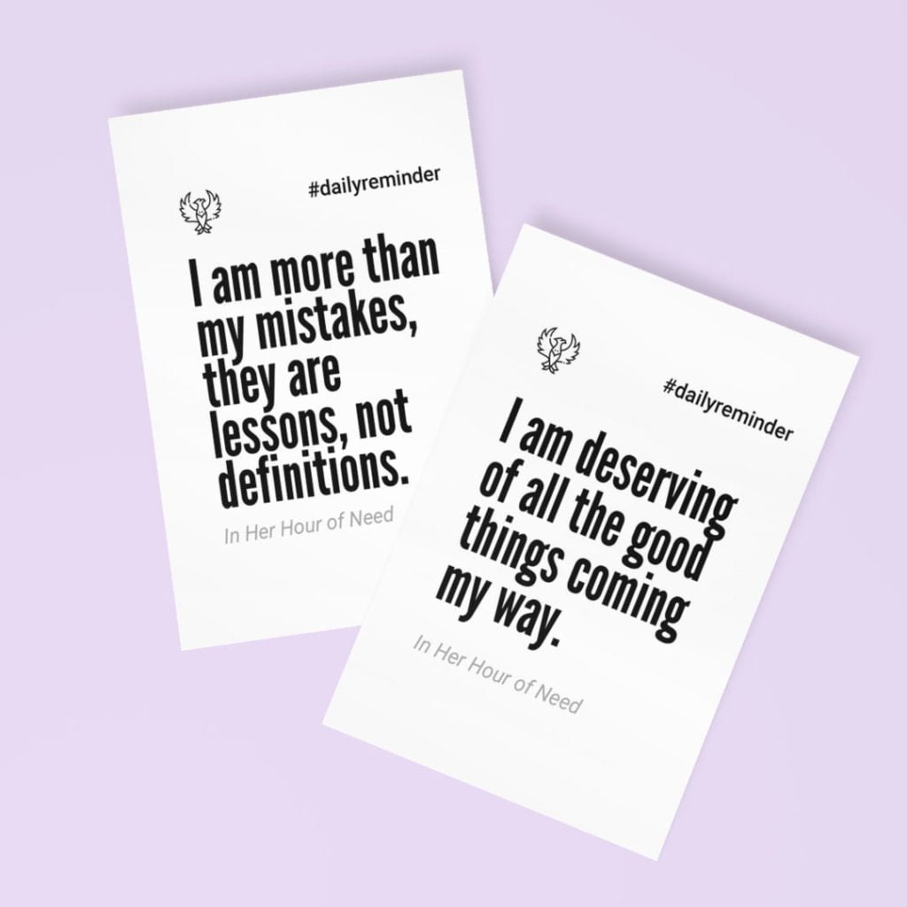 In Her Hour of Need affirmation cards - Women's Empowerment Guide by Anthony D. Brice