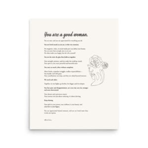 "A Good Woman" Print
